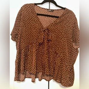 Shein polka dot top